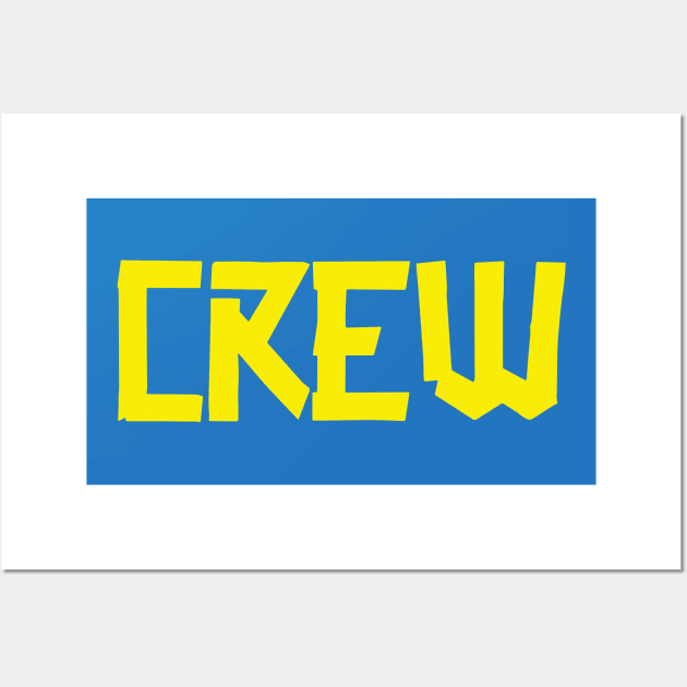 Crew Gaffer BIG front Yellow Wall Art by sapphire seaside studio